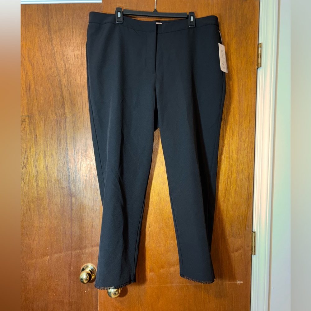 Nanette Lepore Black Dress Pants Classic Straight-Leg